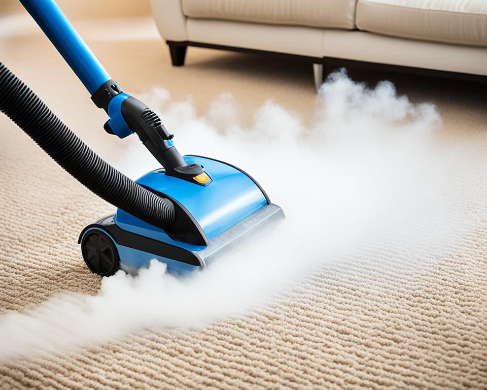 deep cleaning with steam cleaner
