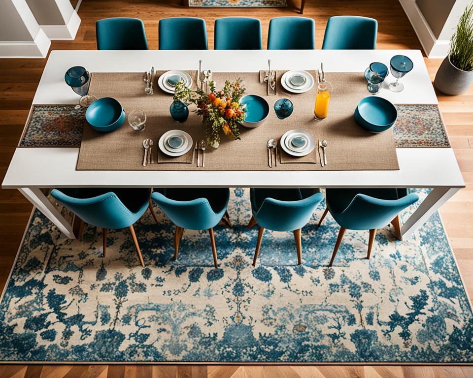dining room rug size guide
