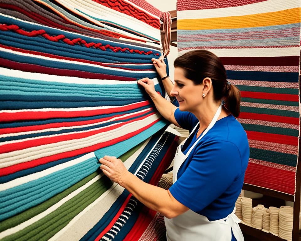 hand-weaving flat-weave rugs