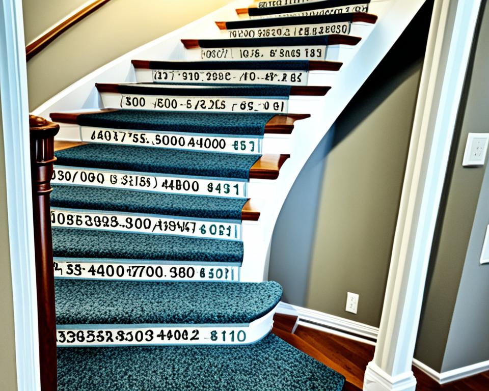 how much carpet for stairs